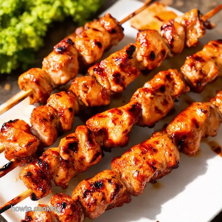 Glazed Grilled Teriyaki Chicken Skewers Get Your Grill On
