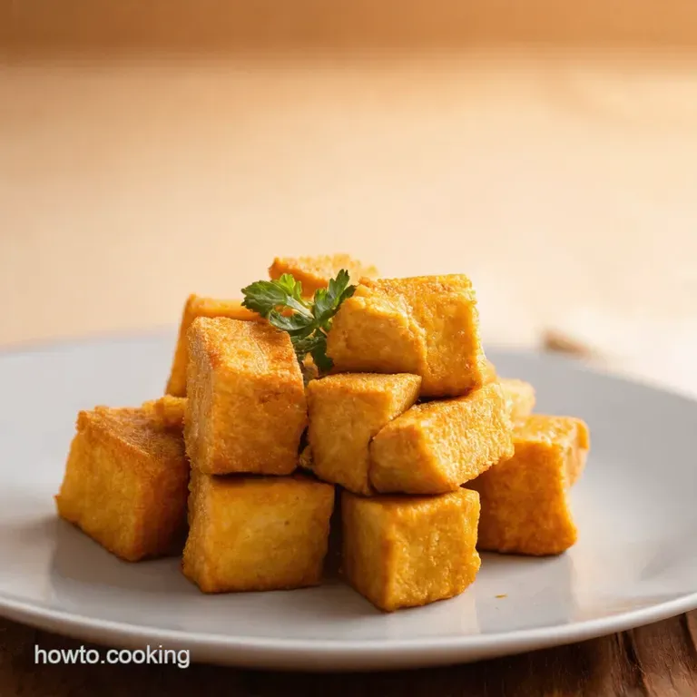 Golden Crispy Tofu the Ultimate Weeknight Winner presentation