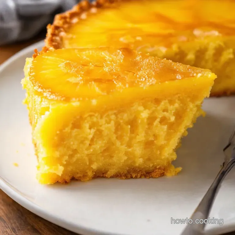 Golden Pineapple Paradise Upside Down Cake Recipe
