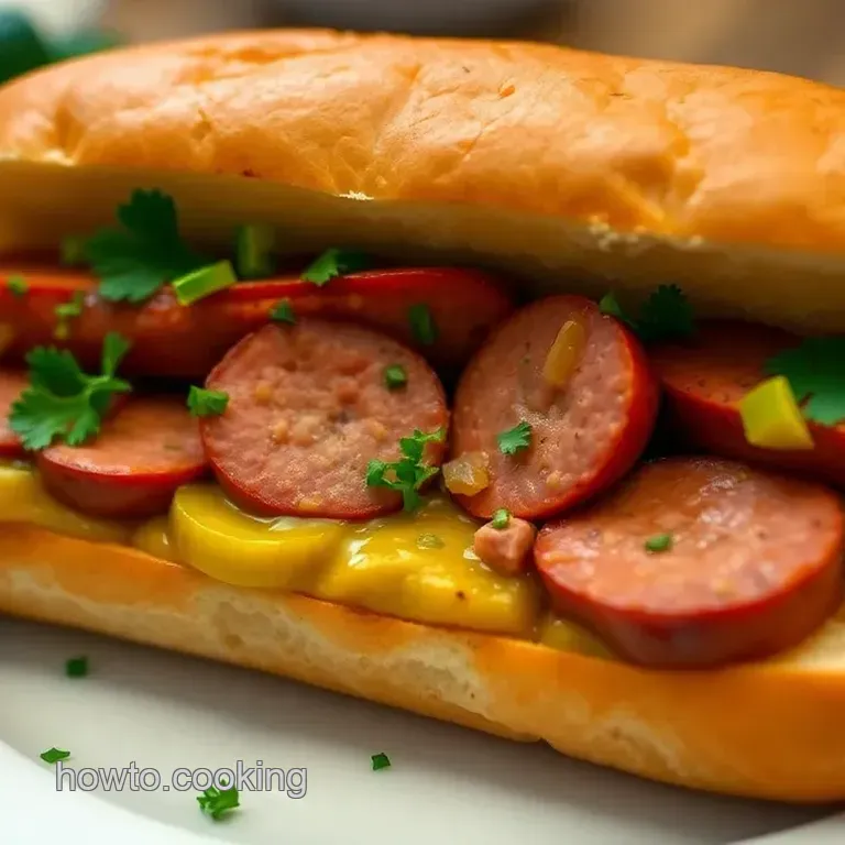 Gourmet Kielbasa Sandwiches with Zesty Mustard-Jalapeño Spread