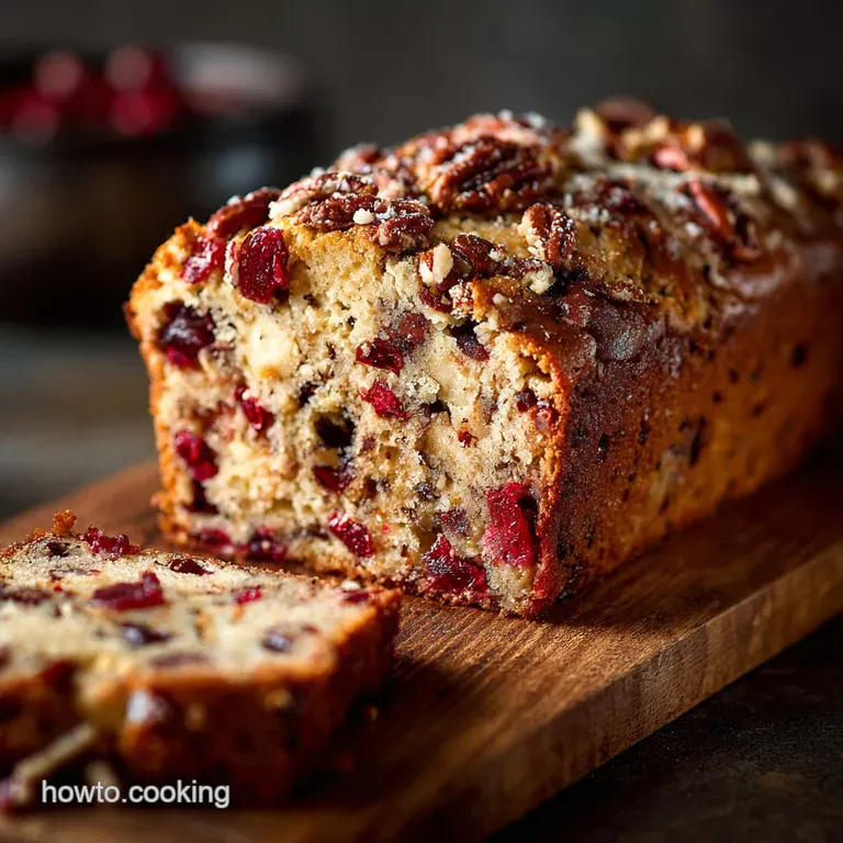 Cranberry Pecan Bread: the Perfect Tea Loaf presentation