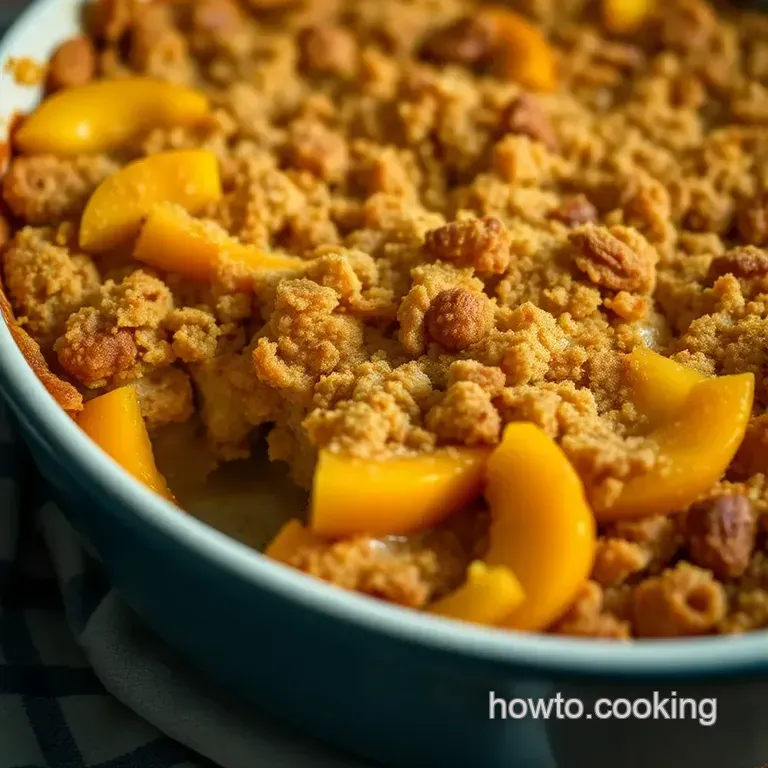 Grandma s Golden Peach Crisp presentation