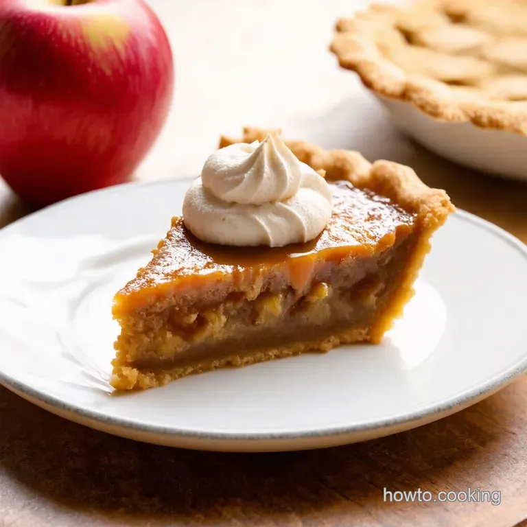 Grandmas Golden Caramel Apple Pie presentation