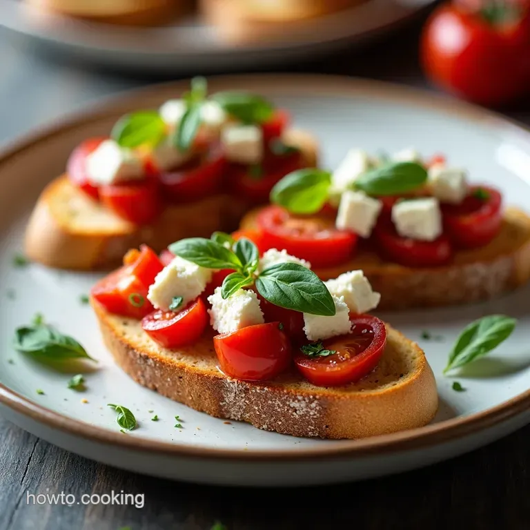 Greek Bruschetta A Mediterranean Sunshine Toast