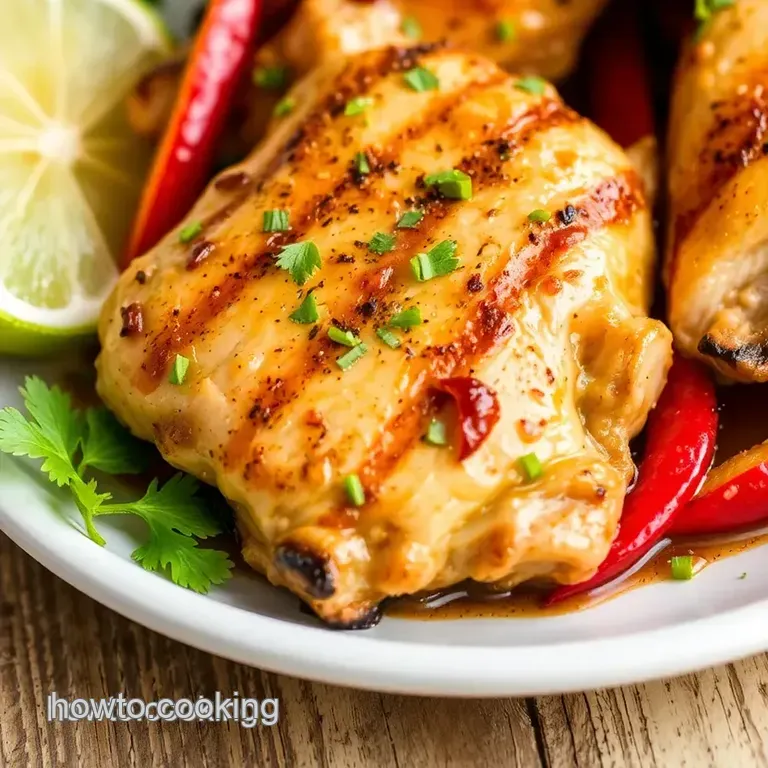 San Antonio Grilled Red Pepper Mexican Chicken Marinade presentation