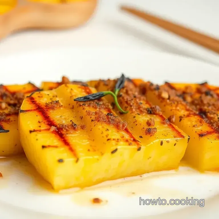 Grill Pineapple with Brown Sugar & Vanilla