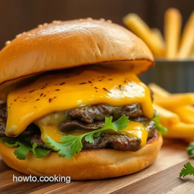 Delicious Grilled Beef Crack Burger with Cheesy Goodness
