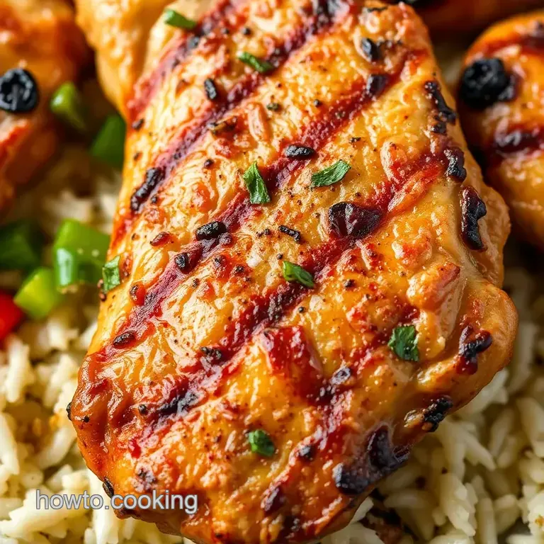 Grilled Chicken with Bold Spices: a Flavor-Packed Delight presentation