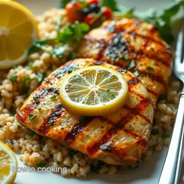 Grilled Lemon Herb Chicken with Quinoa Salad