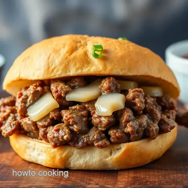 Grilling Juicy Beef Knob Sandwich Delight
