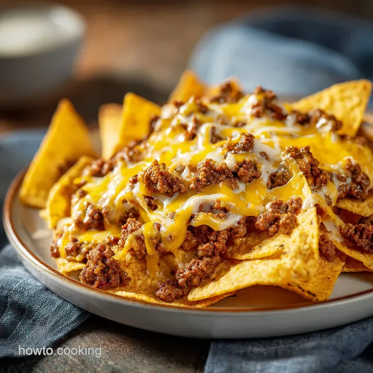 Ground Beef Nachos: Double-Layered and Cheesy