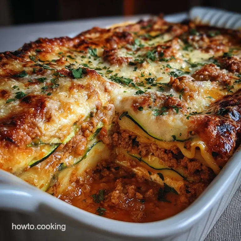 Tasty Ground Turkey And Zucchini Lasagna