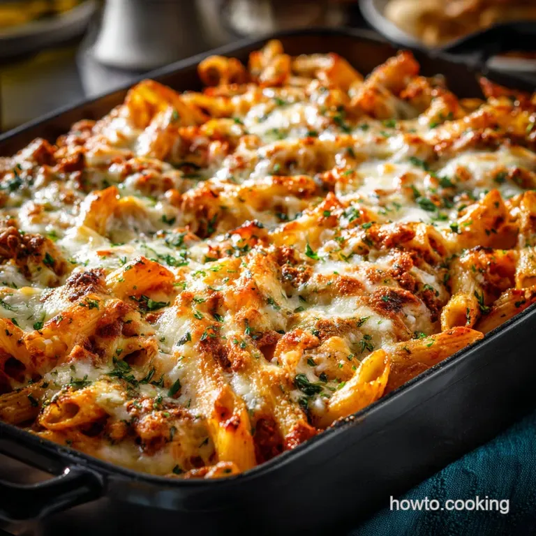 Healthy Baked Ziti the Lean Luscious Comfort Dish presentation