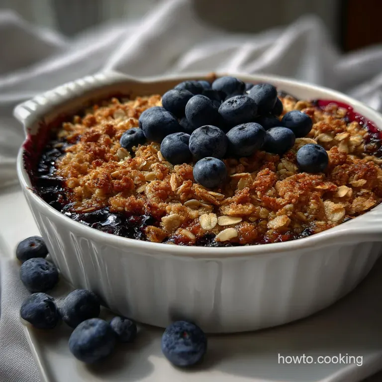 The Ultimate Healthy Blueberry Crisp Recipe presentation