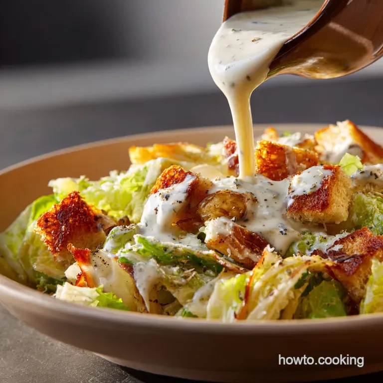 Healthy Caesar Salad Dressing the Creamy Greek Yogurt Recipe 40 Minutes presentation