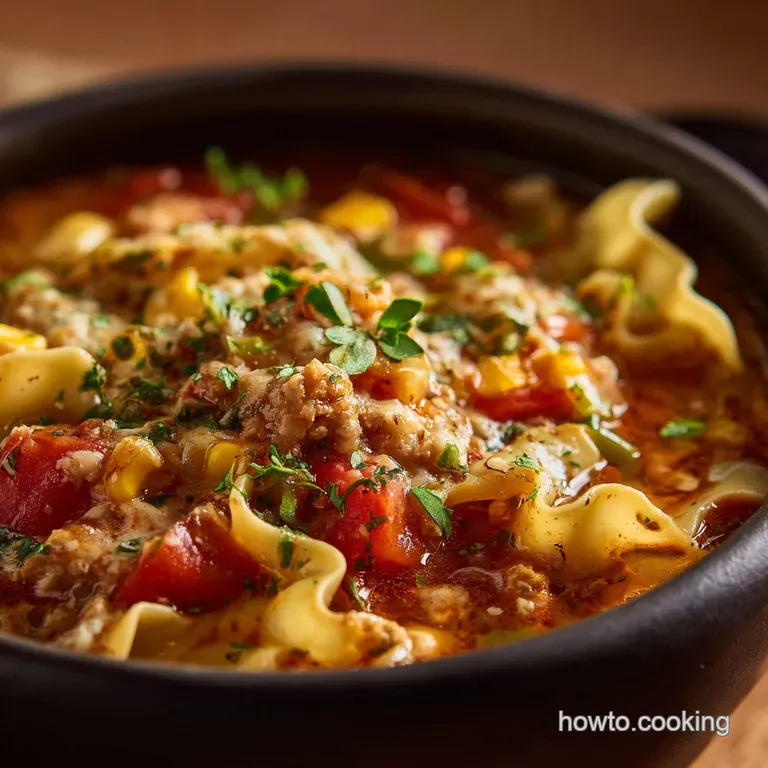The Guiltfree Supper Onepot Healthy Lasagna Soup presentation