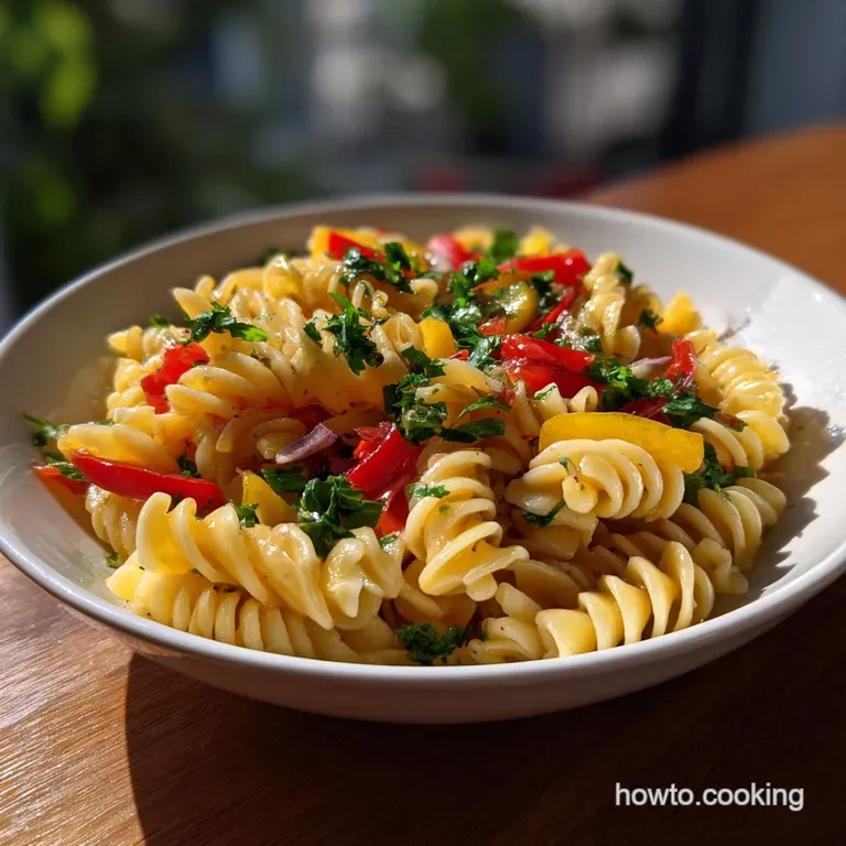 Healthy Pasta Salad with Lemon Vinaigrette