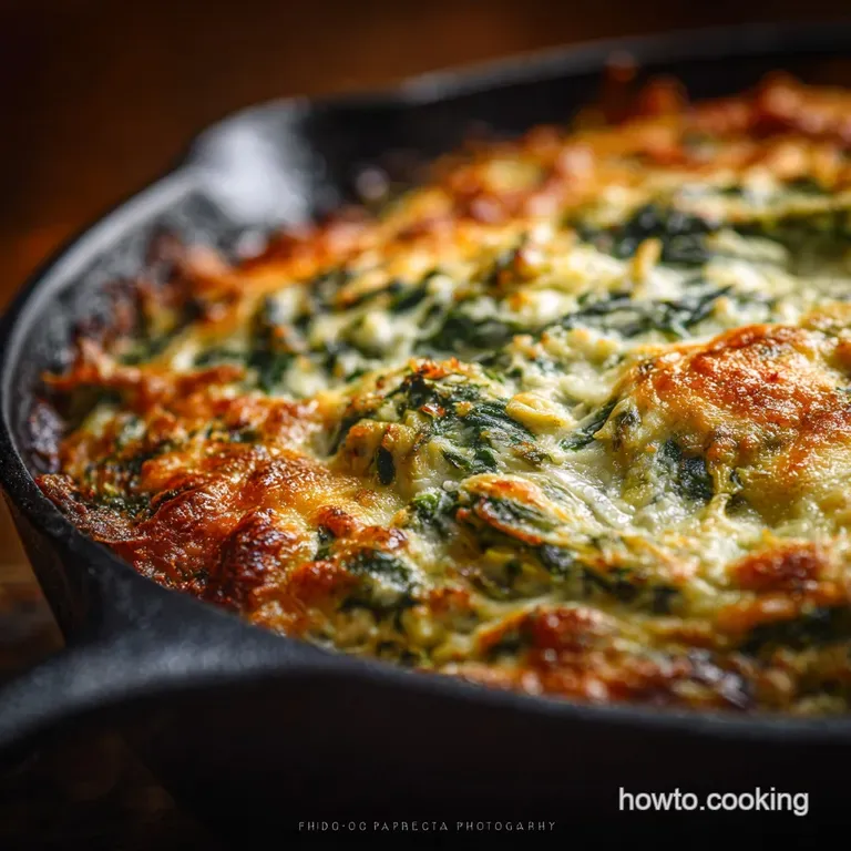 Healthy Spinach Artichoke Dip the Lighter Creamy Guiltfree Bake presentation