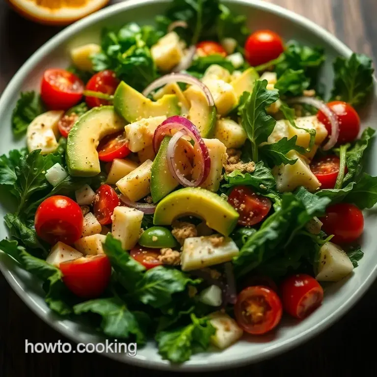 Hearts of Palm Salad with Citrus Vinaigrette presentation