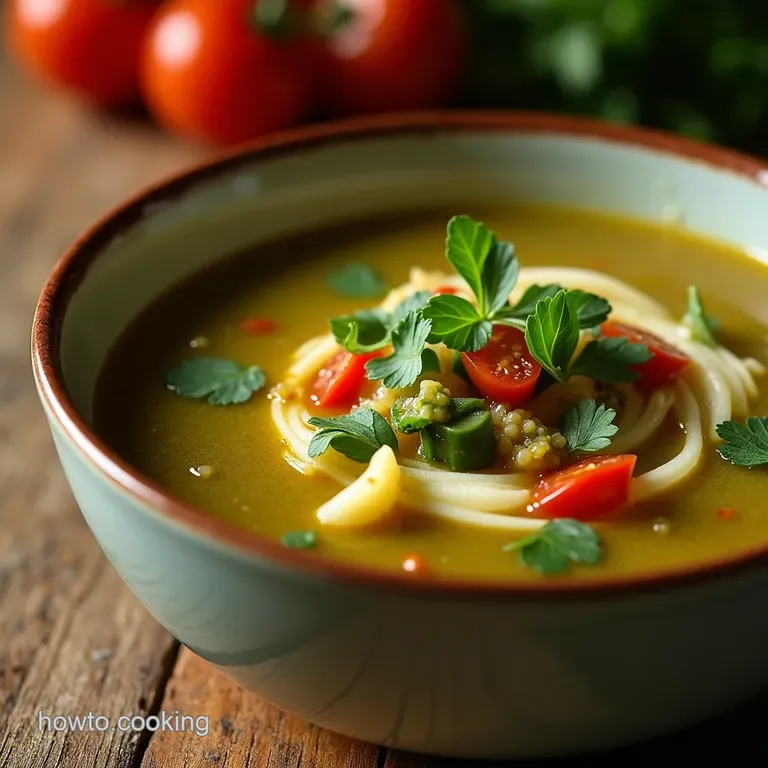 The AllDay Energiser Hearty Lean Green Cabbage Burner Soup presentation