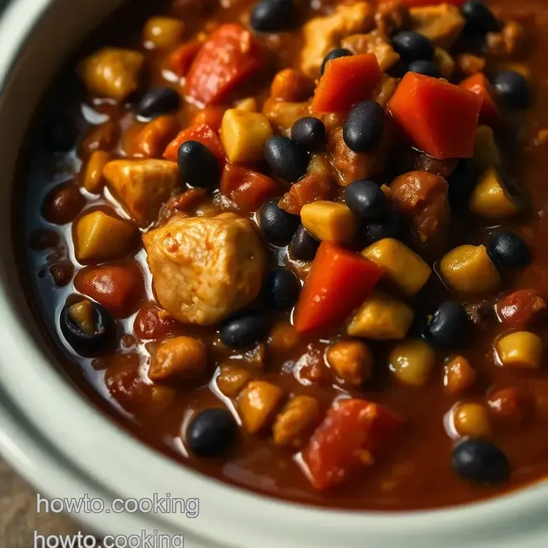 Hearty Crockpot Chicken Chili: a Cozy Hug in a Bowl presentation
