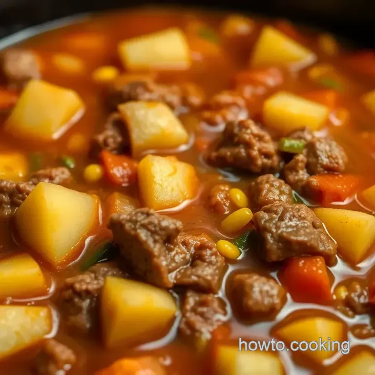Hearty Crockpot Cowboy Soup