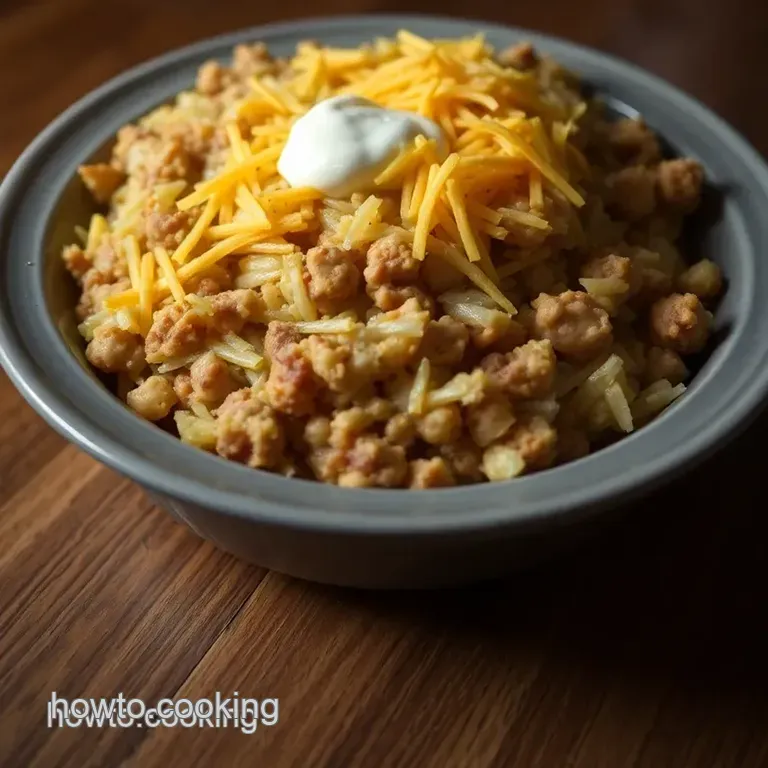 Hearty Sauerkraut Casserole presentation