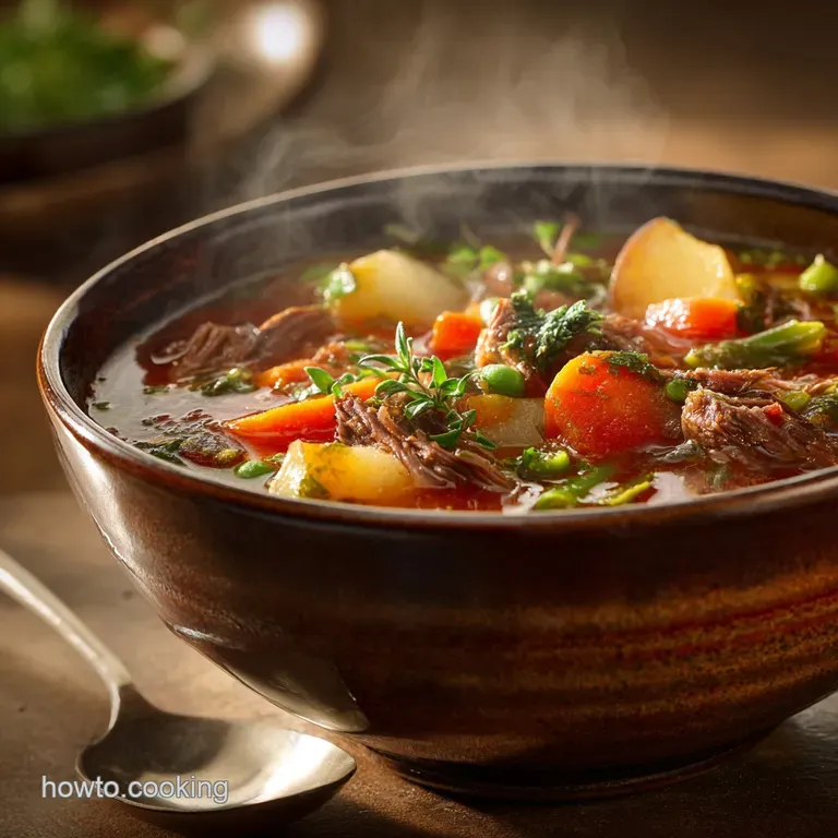 The Hearty SlowSimmered Beef Root Vegetable Soup