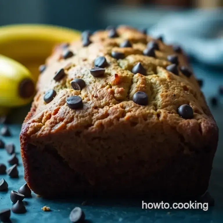 Heavenly Banana Chocolate Chip Bread presentation