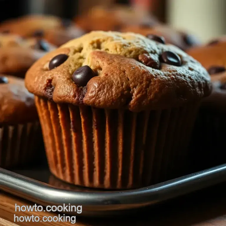Heavenly Chocolate Chip Muffins: a Decadent Delight presentation