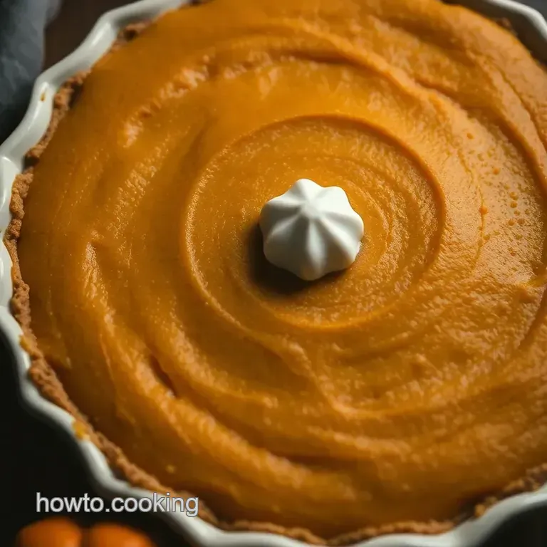 Heavenly Crustless Pumpkin Pie presentation