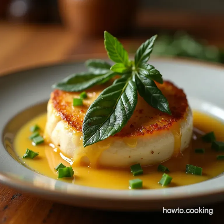 The Golden Standard Speedy Herb Brown Butter Sauce with Crispy Sage presentation