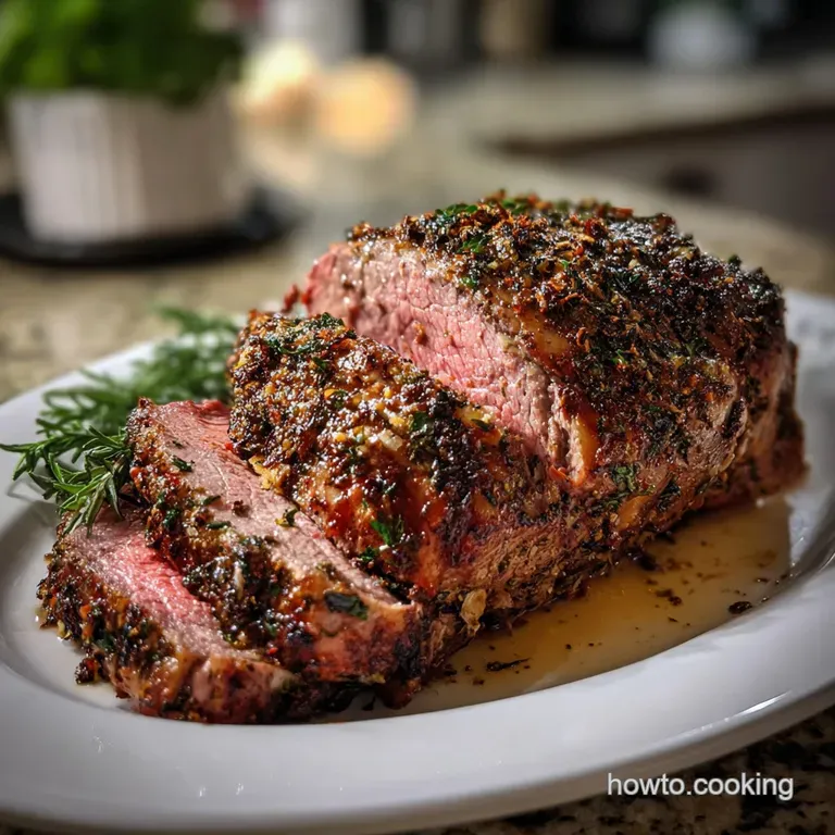 Classic Herb Crusted Sirloin Roast Recipe