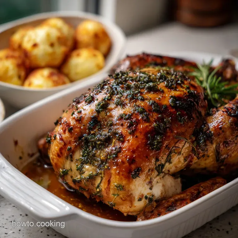 Thanksgiving Dinner: Essential Herb-Roasted Menu presentation