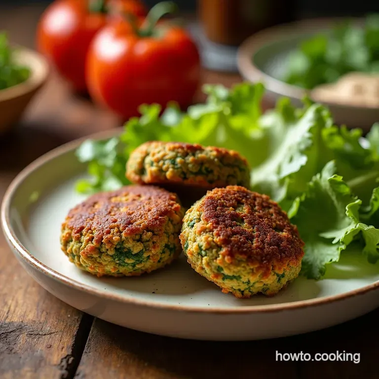 The Ultimate Crispy Herby Homemade Falafel No Frying Required for the Faint of Heart presentation