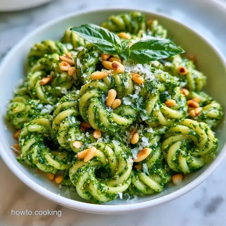 Homemade Basil Pesto Pasta in 20 Minutes