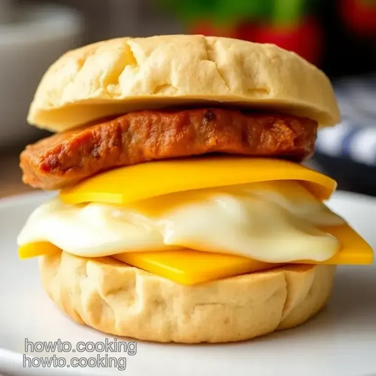 Homemade Jimmy Dean Breakfast Sandwiches presentation