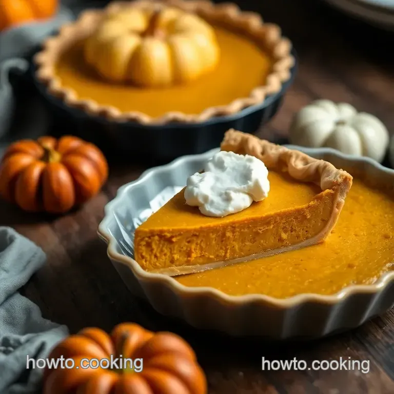 Homemade Pumpkin Pie with Fresh Pumpkin: A Slice of Autumn presentation