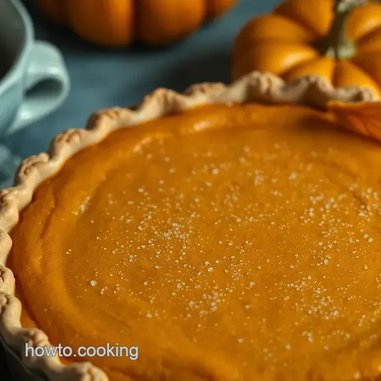 Homemade Pumpkin Pie with Fresh Pumpkin: A Slice of Autumn