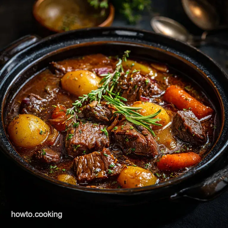 Instant Pot Beef Stew the Ultimate Recipe for Tender Red Winebraised Flavour presentation