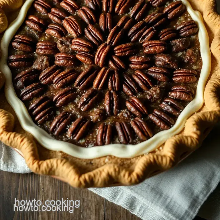 Irresistible Classic Pecan Pie presentation