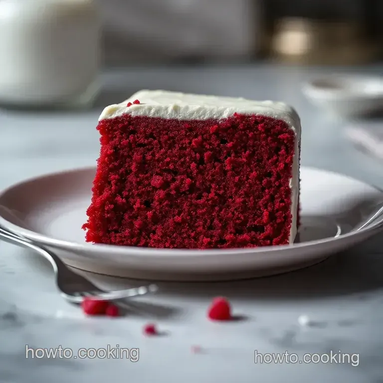 Irresistible Red Velvet Cake Delight presentation