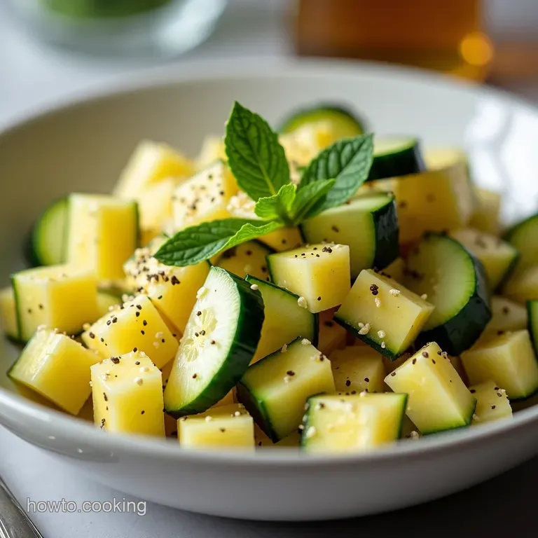 Island Breeze Pineapple Cucumber Salad with LimeMint Dressing