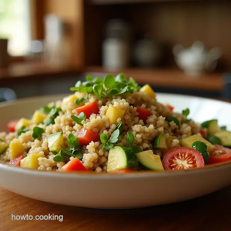 Jennifer Aniston Inspired Quinoa Power Salad presentation