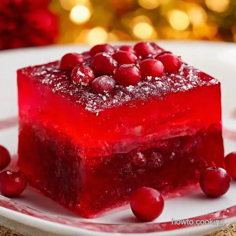 Jeweltoned Cranberry Bliss a Jello Salad for the 21St Century presentation