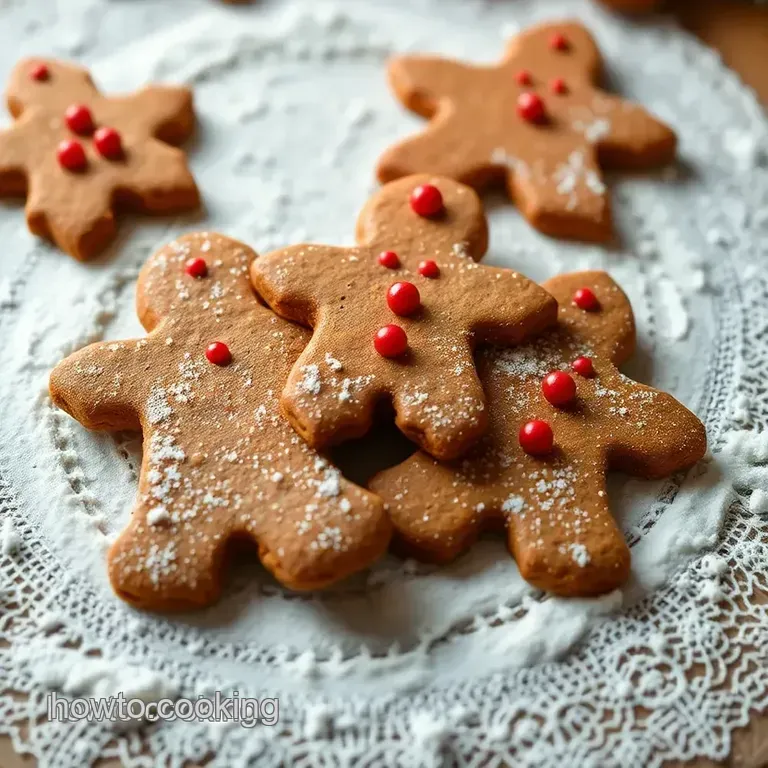 Jolly Gingerbread Cut-Outs with Royal Icing Sparkle presentation