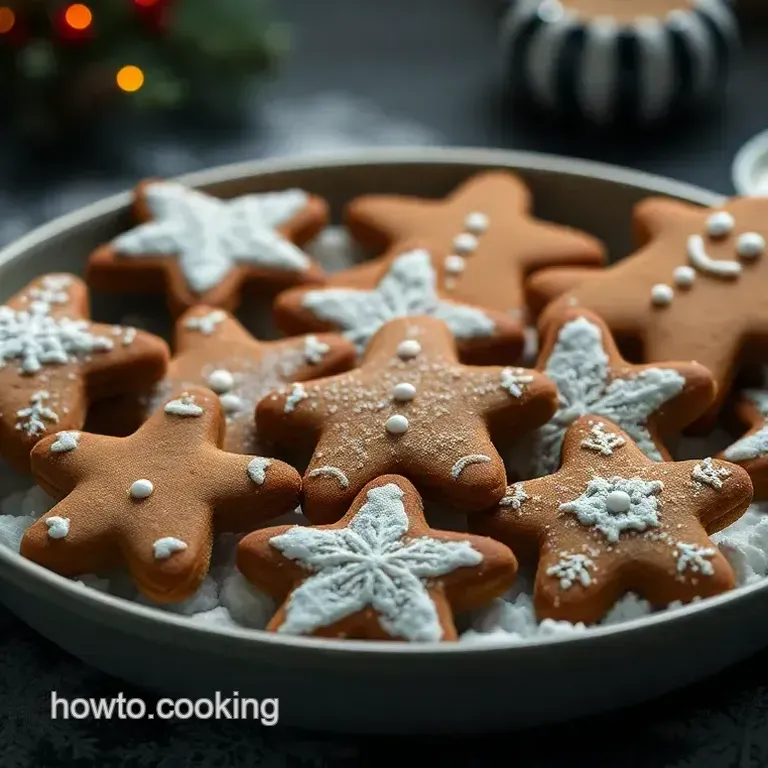 Jolly Gingerbread Cut-Outs with Royal Icing Sparkle