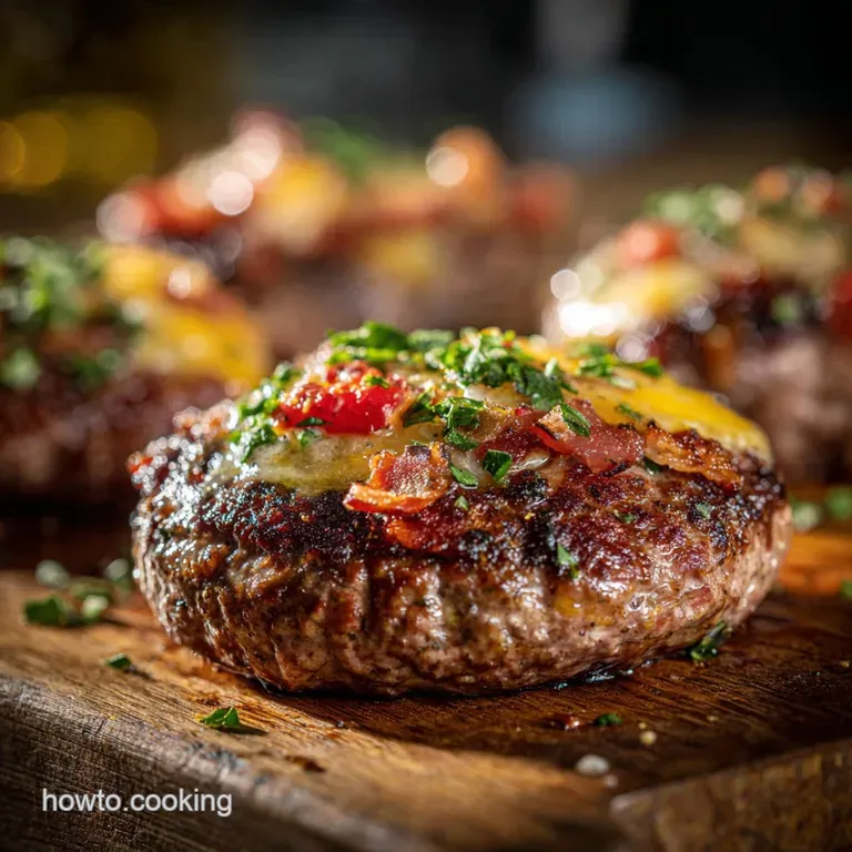 Proper Low Carb Butter Burgers with Garlic Herb Compound Butter presentation