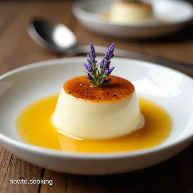 Lavender Honey Panna Cotta with Raspberry Coulis