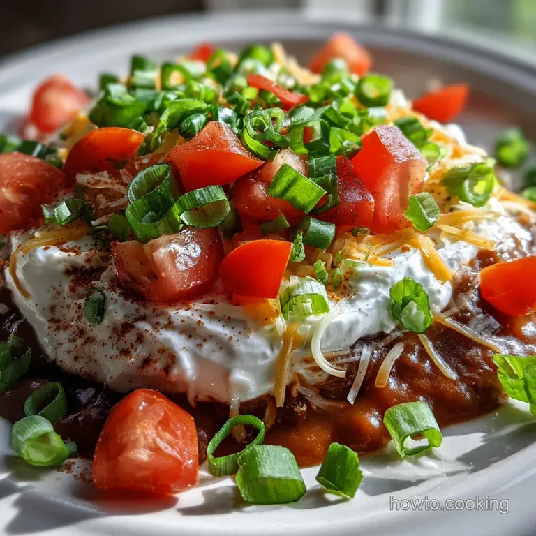 Individual portions of layered dip artfully arranged in martini glasses, topped with olives and cilantro, ready for a party.